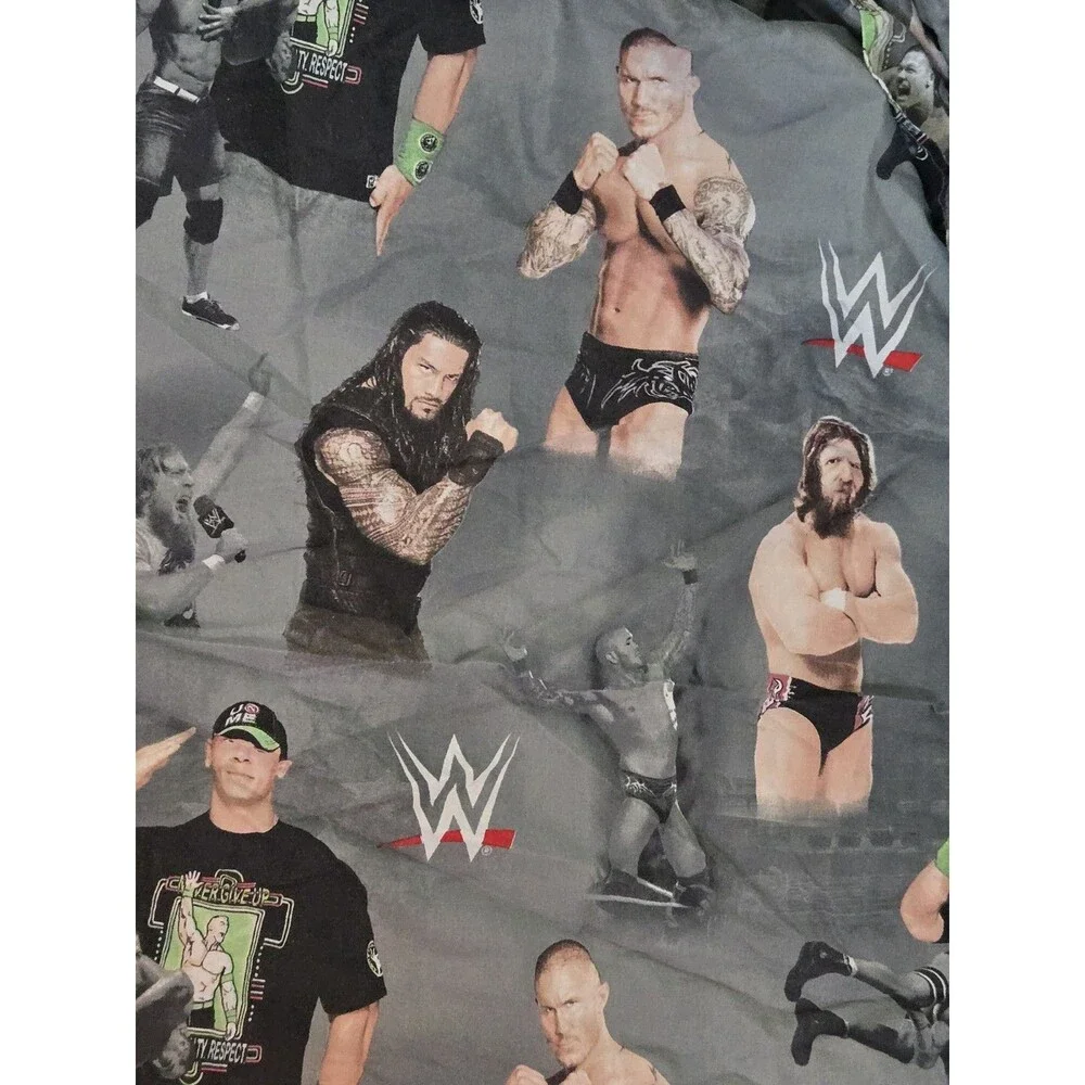 Vintage WWE Twin Sheet John Cena Roman Reigns Randy Orton Daniel Bryan